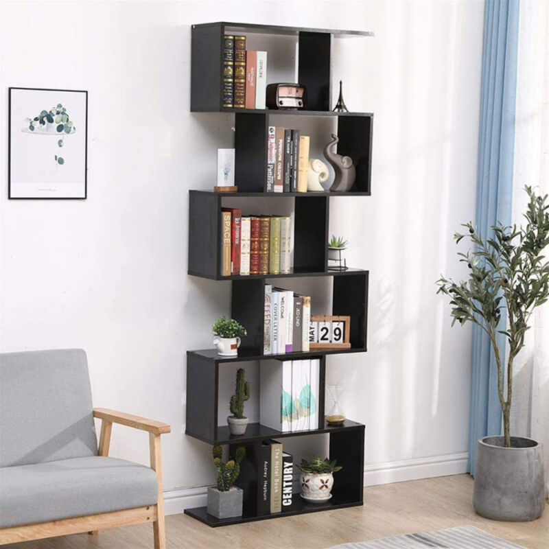 

Librería vertical 6 estantes diseño moderno casa oficina Calli Ardesia