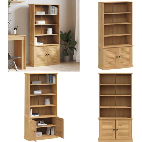 Libreria VIGO 85x35x170 cm in Legno Massello di Pino - Libreria in pino - Libreria rustica