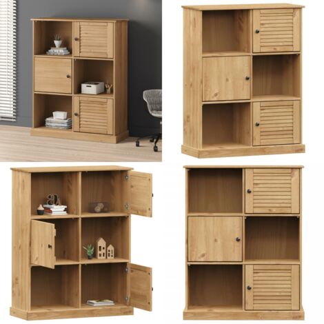 Librería VIGO madera maciza de pino 90x35x114,5 cm - Estantería de pino - Estantería de madera maciza