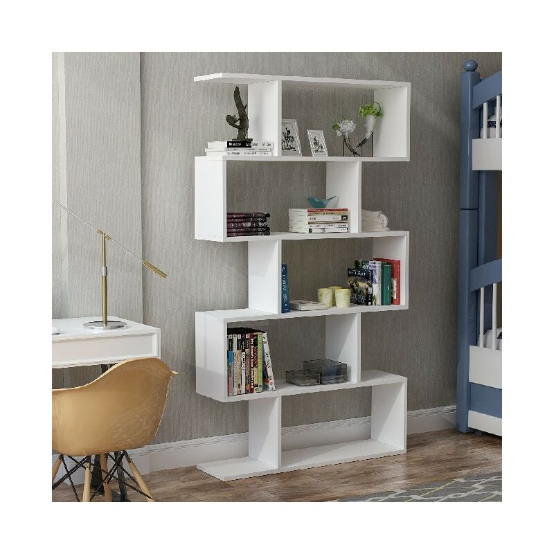 

Libreria Volans - con Estantes - Pared, Oficina, Salon - Blanco en Aglomerado de melamina, 90 x 20 x 157 cm, -