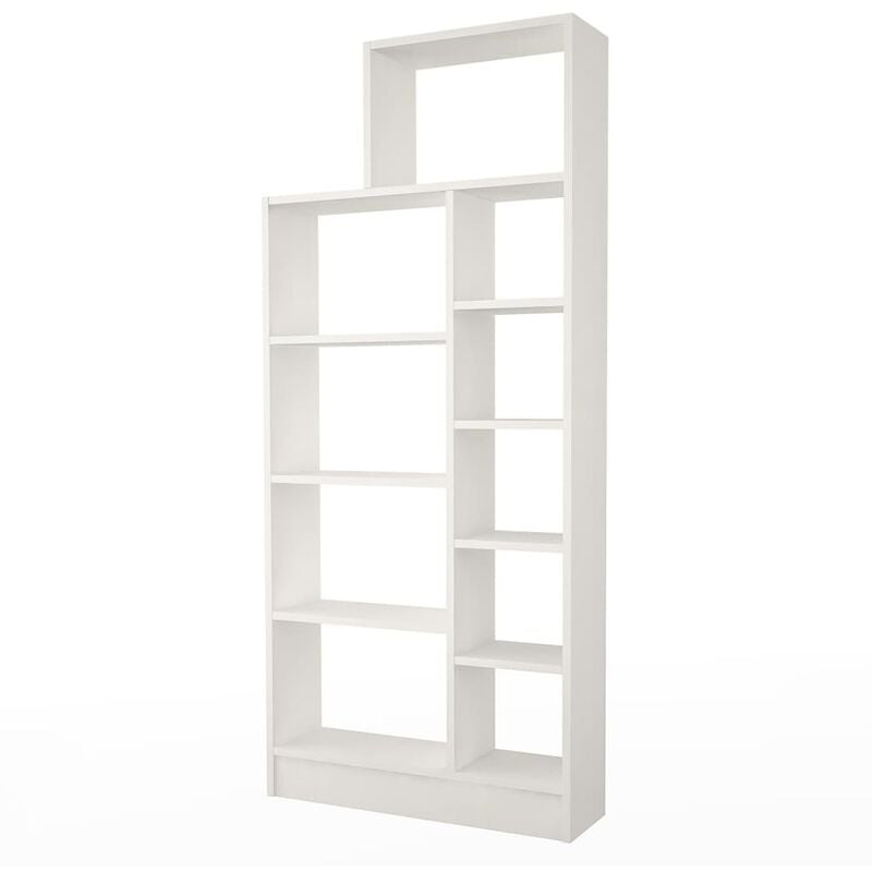 

Home Mania - Homemania Estantería Zerre blanca 75,4x22x170,8 cm - Blanco