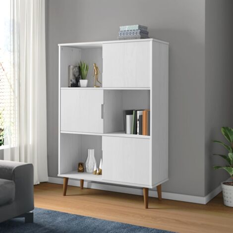 Libreria a scala Alis bianca 145x29xh.145 cm.