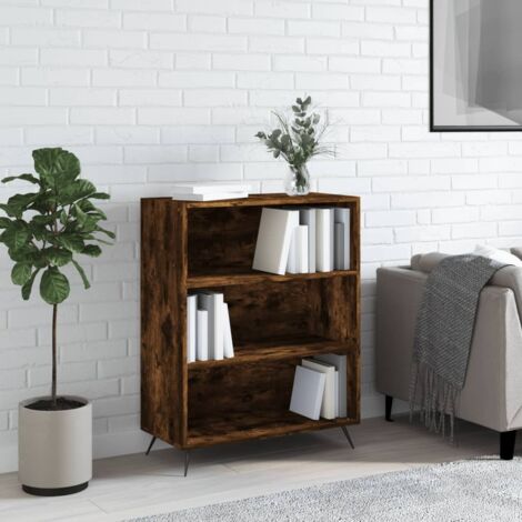 Maison Exclusive - Mobile Porta Libri Nero 60x33x100cm Legno Multistrato e  Acciaio