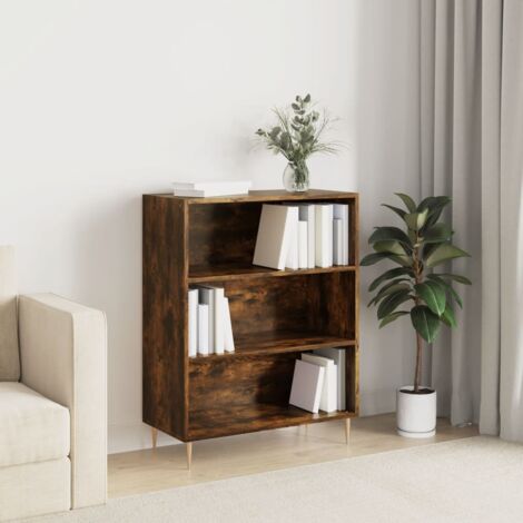 Maison Exclusive - Mobile Porta Libri Nero 60x33x100cm Legno Multistrato e  Acciaio