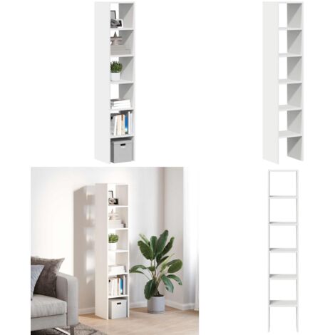 Librerie 2 pz Impilabili Bianchi 30x30x80 cm Legno Multistrato - Archiviazione - Armadi