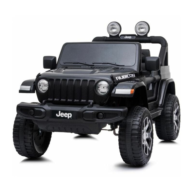 Licensed Jeep Wrangler Rubicon 12V Ride On Children’s Jeep - Black