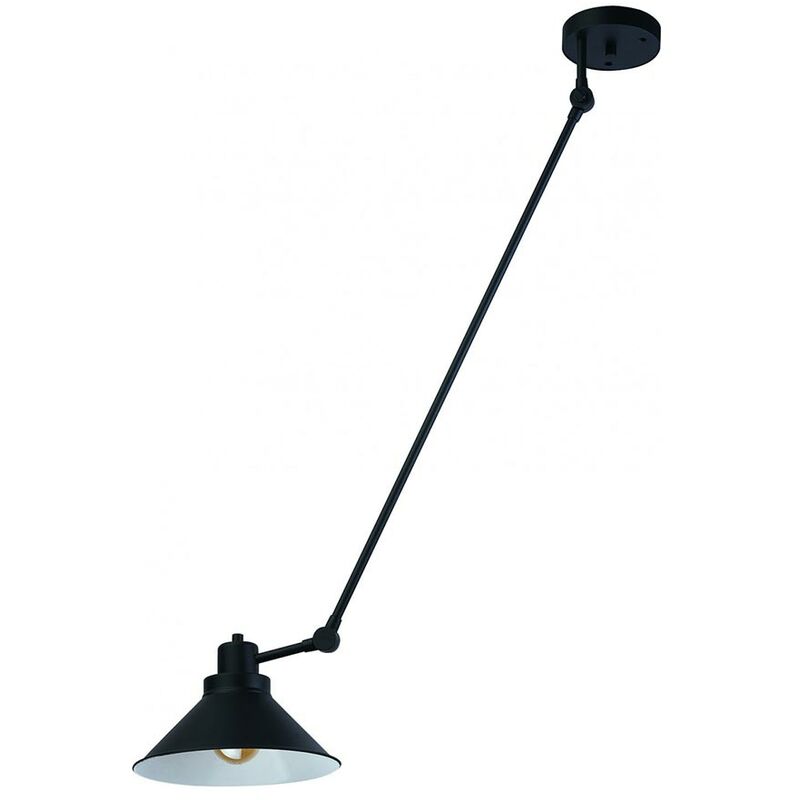 Licht-Trend Retro Deckenleuchte Techno verstellbar Schwarz