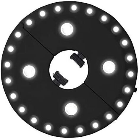 Lichter für die Innenseite der Sonnenblende ø16cm mit Batterien: 4xaa (nicht enthalten)