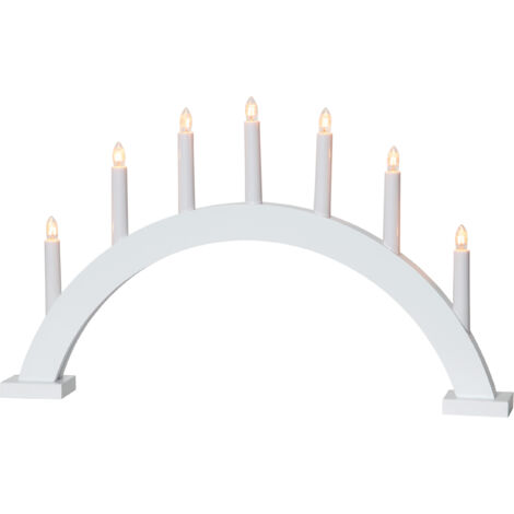 Lichterbogen -Trapp', 7-flammig, weiß