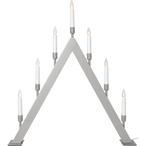 Lichterbogen ,Vind', 7-flammig, Holz, beige