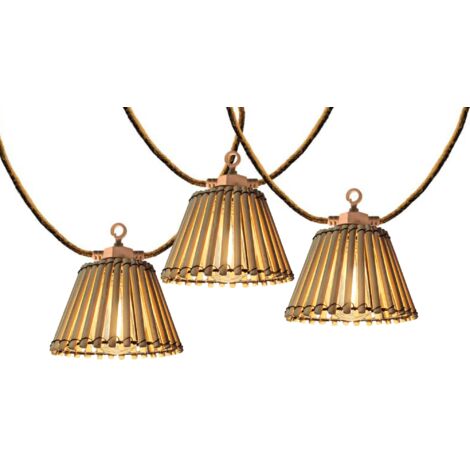 LUMISKY Lichterkette Außenbereich NATURA LIGHT HYBRID 8m