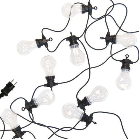 Lichterkette für Garten PARTY, mit 10 LED Glühbirnen