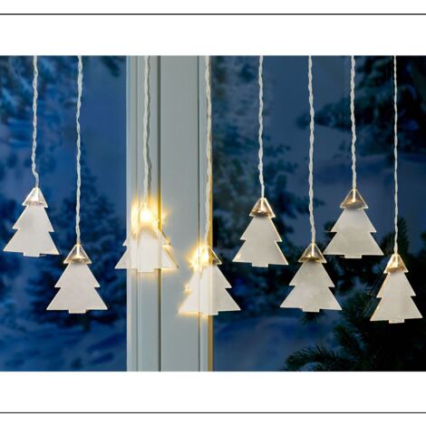 Lichterkette Tannenbäume 8 LED Weihnachtsbeleuchtung Weihnachtsdeko Winterdeko