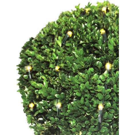 Lichternetz 144 LEDs warmweiß Lichterkette Buxbaumbeleuchtung Kugelform Dekolicht