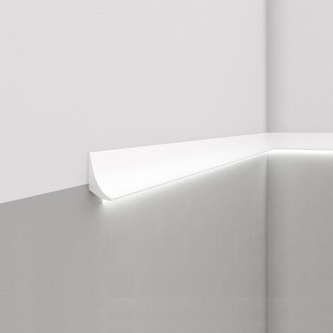 Lichtleiste "QL006" (Mardom Decor) - Zierleiste für indirekte Beleuchtung (aus hochfestem Polyurethan)