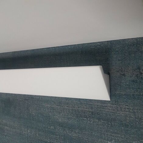 Lichtleiste WALLSTYL IL4 37.5 x 60 x 2000 mm Polystyrol Weiß Hochwertig Einfache Montage Indirekte Beleuchtung Modern 2 Meter NOËL & MARQUET