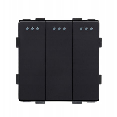 Lichtschalter 3P mechanischer Einsatz schwarz RTX SH