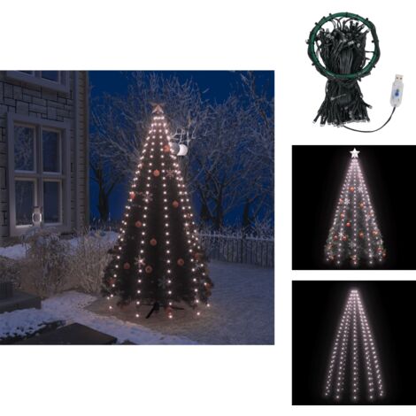 Lichtschläuche & Lichterketten - Living Weihnachtsbaum-Lichternetz mit 250 LEDs 250 cm