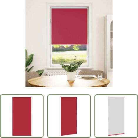 Lichtschutz -  Verdunkelungsrollo Rot 65x130 cm Stoffbreite 60,7 cm Polyester