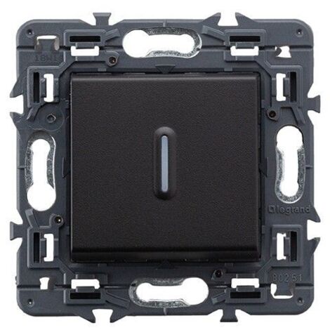 Lichttaste VALENA NEXT 1P 6A dunkel LEGRAND 741451