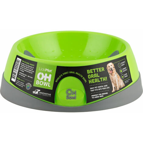 LickiMat OH Bowl - Schlecknapf für Hunde - grün - Medium