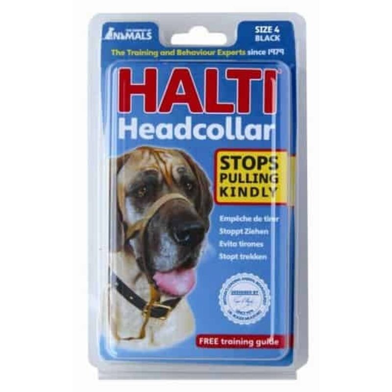 Licol Halti, noir taille 2 beagle, border collie, caniche - pour chien