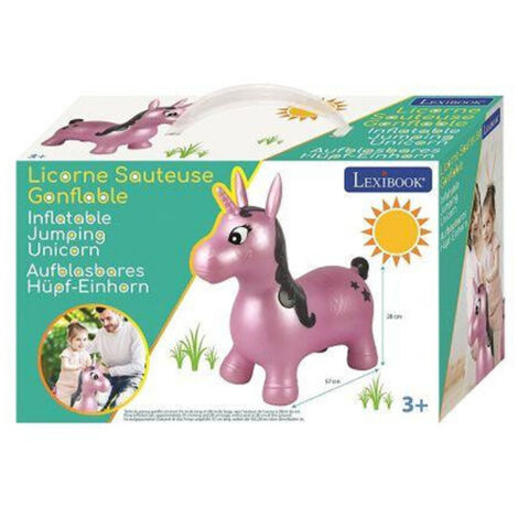 Licorne saltadora inflable Lexibook Violeta