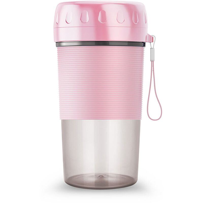 

Licuadora de taza exprimidora portatil para batidos y batidos Maquina mezcladora de frutas de 300 ml Taza desmontable recargable por USB para viajes