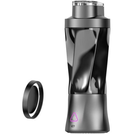 Licuadora portátil, 700 ml, negra