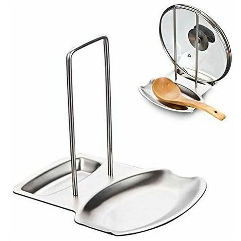 Lid Holder Spoon Holder Knives Spoons Forks Spatulas Stainless Steel Cutlery Holder Lid Holder Kitchen Supplies Tidy Up Your Kitchen (Silver)