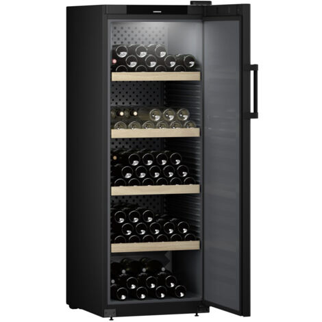 Liebherr WSbl 5001-20. Posizionamento dell'apparecchio: Libera installazione, Colore struttura: Antracite, Nero, Colore interno: Nero. Capacità bottiglie: 196 bottiglia/bottiglie, Intervallo temperatu