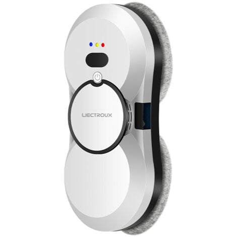 DECDEAL Liectroux HCR-10 Aspirapolvere robot per finestre - Serbatoio dell'acqua da 30 ml, getto d'acqua a ultrasuoni, potenza di aspirazione 2800 Pa, corpo sottile 6,8 cm, bianco