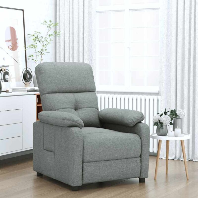 Relaxsessel Dunkelgrau Stoff Vidaxl