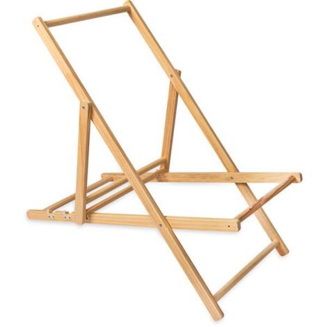 Liegestuhl aus Holz (4 Stück)