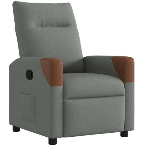 Liegestuhl Dunkelgrau 69 x 86 x 100 cm Stoff vidaXL
