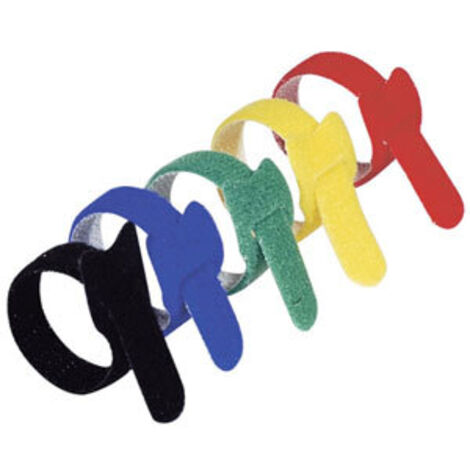 Lien auto-agrippant - 15 pcs 210x16mm - 5 couleurs