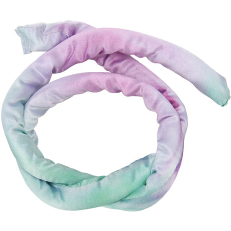 Lien Cheveux Spirale Métallique pour Tresses Dreadlocks, Serre-tête Flexible Longue Queue de Cheval Homme Femme Violet Vert