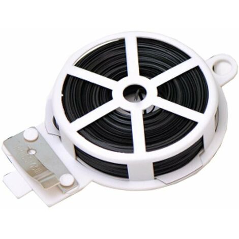 LUMTEN Lien de fixation en métal polyvalent de 50 m, Pour cuisine, bricolage, Attaches, Sac alimentaire, Sac de congélation, Bande d’attache 1pcs Noir