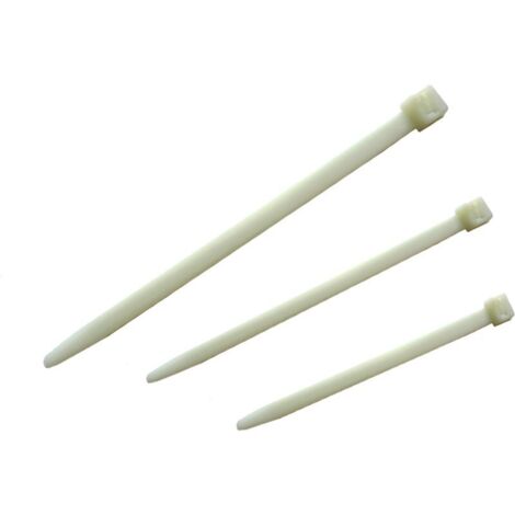 Liens 4.8mm x 300mm - Type collier électricien Blanc 4.8 x 300mm(Paquet de 100)