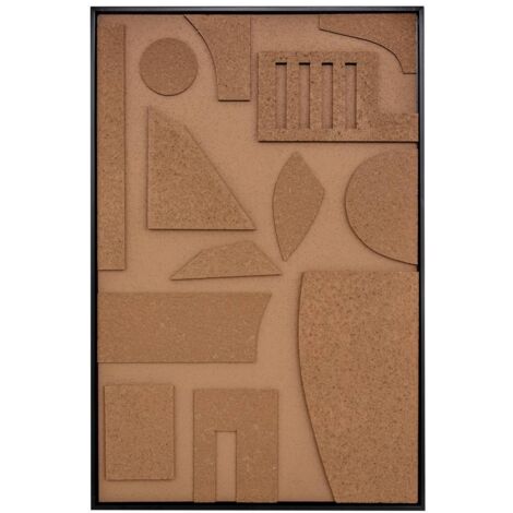 Lienzo 3D Jilani marrón 60x90cm - Atmosphera créateur d'intérieur