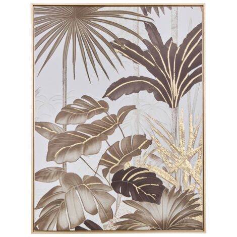 Lienzo 3D Shirley verde caqui 60x80cm - Atmosphera créateur d'intérieur