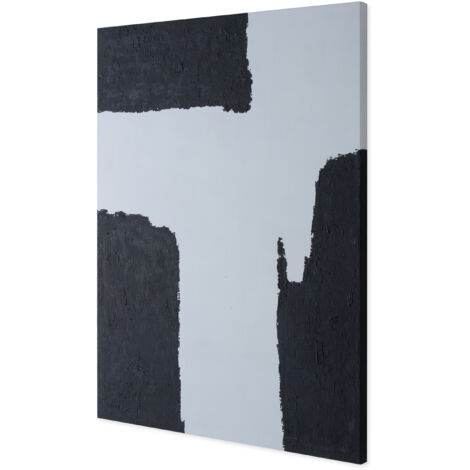 Lienzo 90X5X120 Blanco/Negro