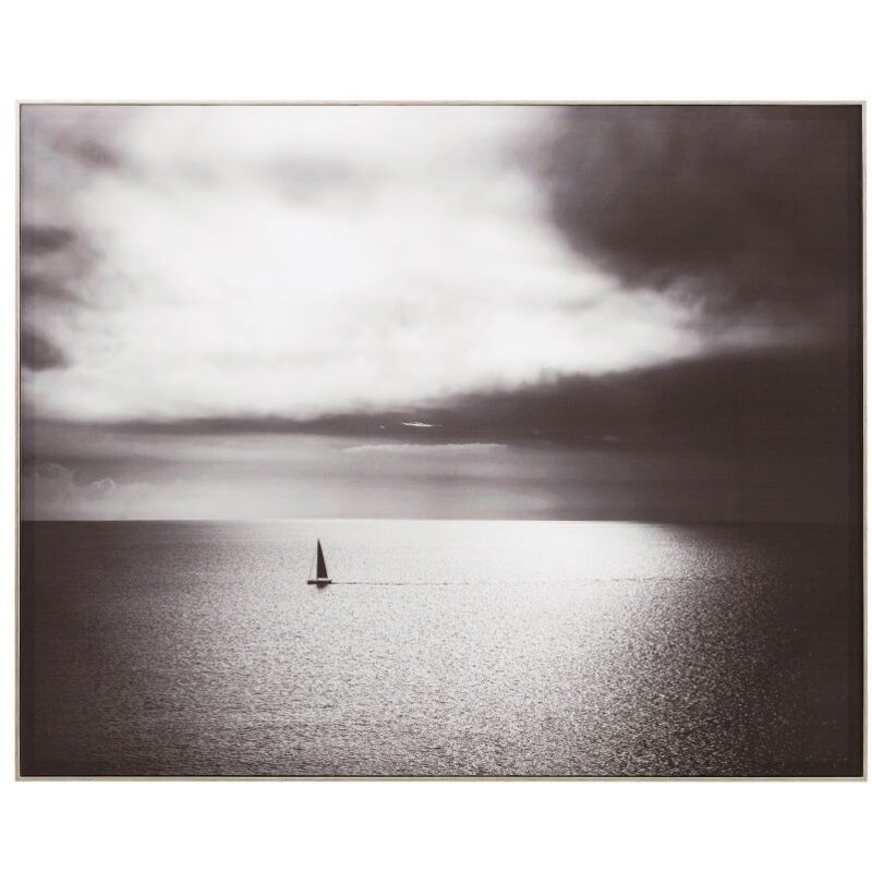 

Lienzo de barco con marco dorado de 80x100 cm