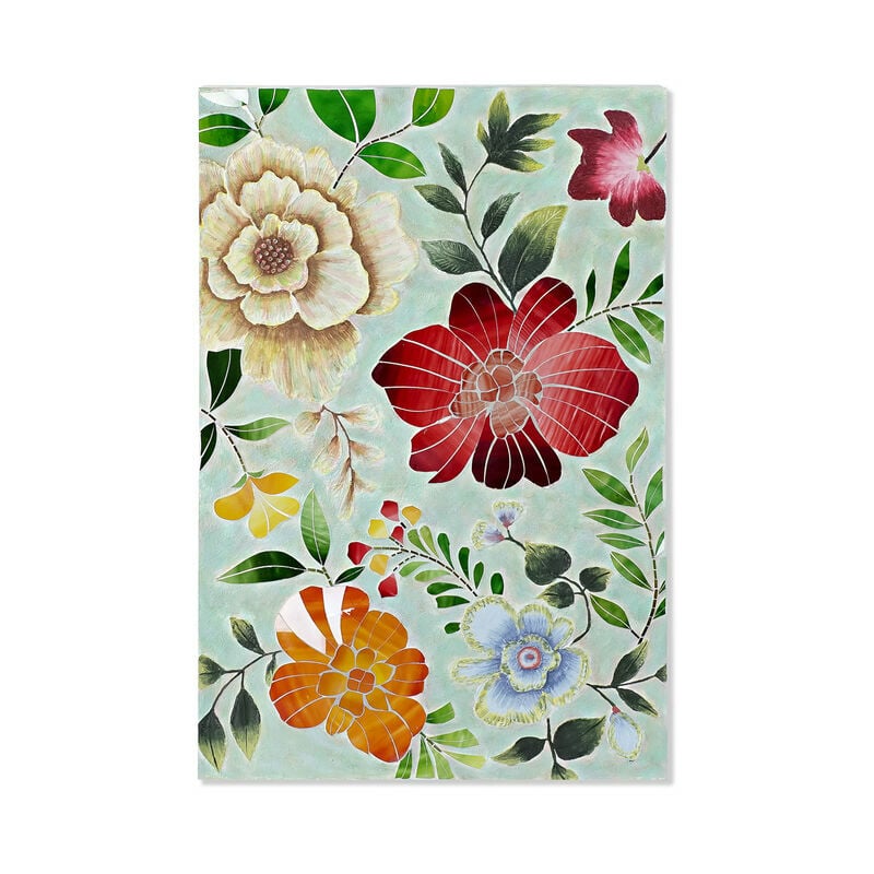

Lienzo DKD Home Decor Cristal Flores Lienzo (80 x 4 x 120 cm)
