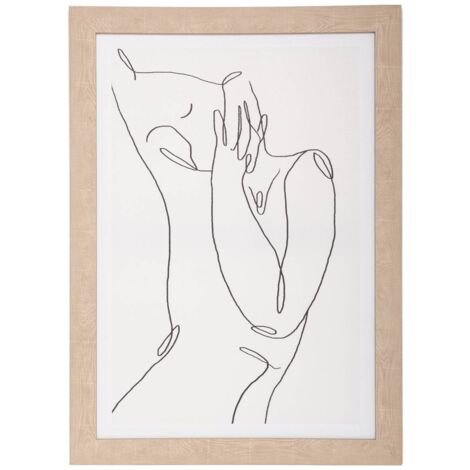 Lienzo enmarcado Visage 50x70cm - Atmosphera créateur d'intérieur