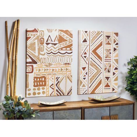 Lienzo Impr. Abst. Etnico 70X100 Cms. S/2 70X3.8X100 Cms