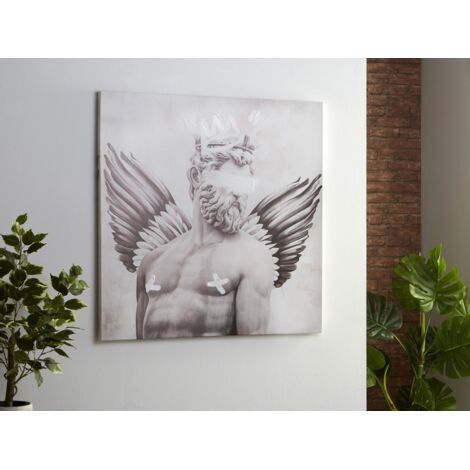 Lienzo Impr. Angel Pop 50% Oleo 80X80 Cms. 80X3X80 Cms