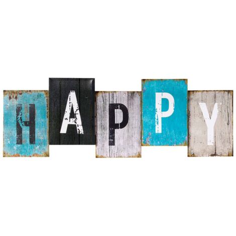 Lienzo impreso Happy 26x75cm - Atmosphera créateur d'intérieur