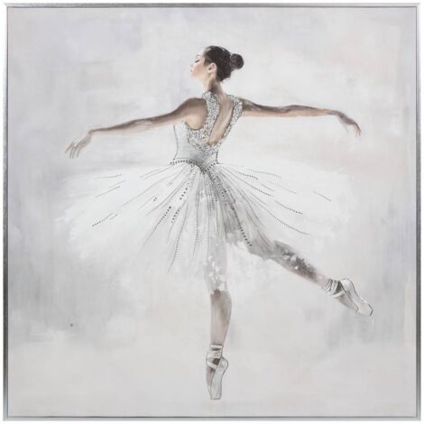 Lienzo impreso Vivi 78x78cm gris - Atmosphera créateur d'intérieur