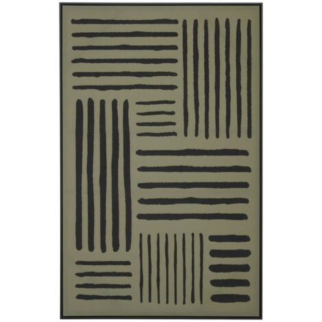 Lienzo pintado enmarcado Roshan verde 116x75cm - Atmosphera créateur d'intérieur